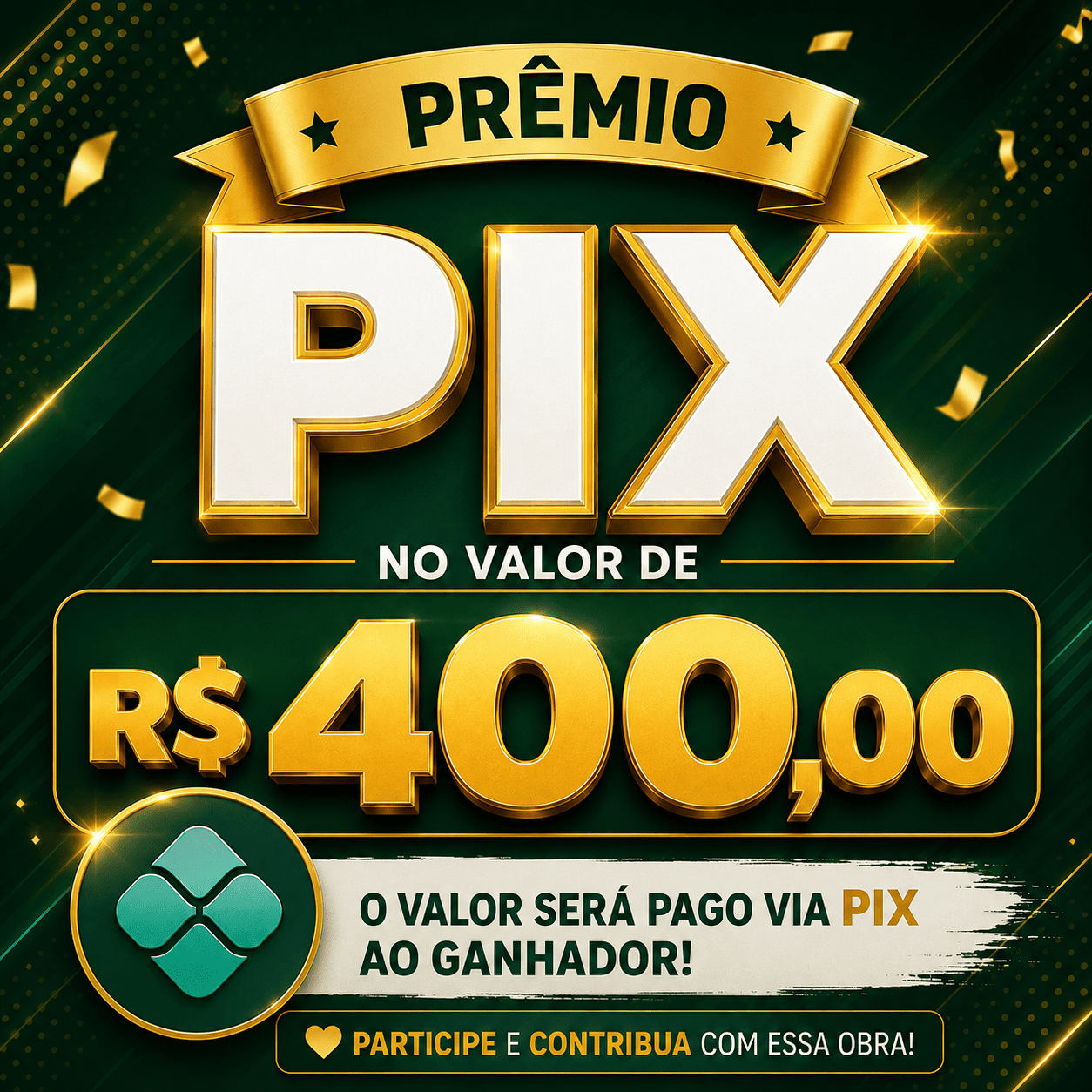 PIX de R$400,00